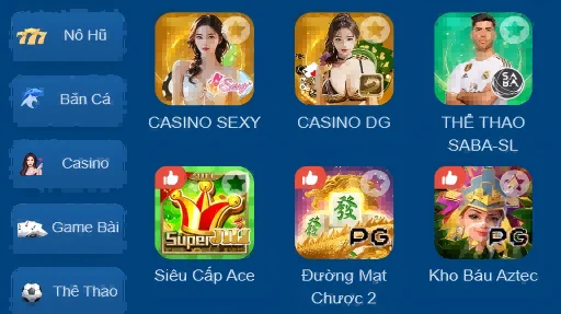 Thư viện trò chơi đa dạng tại 58win