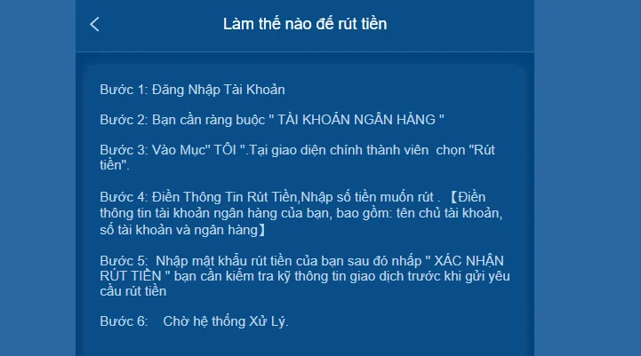 Chính sách rút tiền an toàn tại 58win